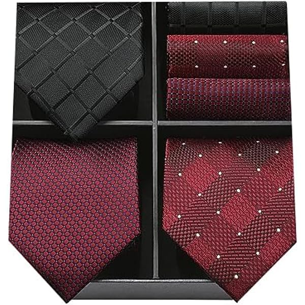 Finrezio 12 Pinces à Cravate Noires Pour Hommes - Ensemble Élégant Avec Boîte Cadeau Pour Mariage, Affaires Et Occasions Formelles