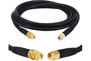 Kabel BOOBRIE SMA 2M kabel koncentryczny RG58/U męski kabel SMA do SMA żeński przedłużacz SMA antena WIFI do 3G 4G LTE router bezprzewodowy LAN GPS z anteną WiFi (nie dla telewizora)