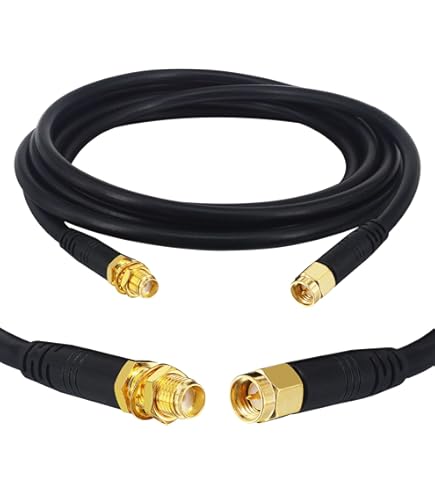 SO239 SMA CB Radio Extension Cable 1m 3.3ft Waterproof Jumper VHF UHF Female To SMA Male Coax Low Loss 8D-FB 11.1mm RF Coaxial Aerial Cable For Two Way Marine Amateur HAM Radio - View #8
