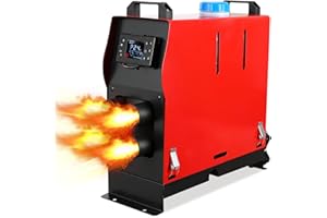 Randaco 12V Chauffage Autonome Diesel, 8KW réchauffeur d'air Diesel en Une pièce, Chauffage air Diesel avec Silencieux, Chauffage air Diesel