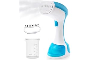 Hombasing Steamer for Clothes, 1200W Clothes Steamer Handheld, 35S Rapid Heating Portable Travel Steamer for Clothes with 140ML Detachable Water Tank, Steam Iron for Home, Office, Travel