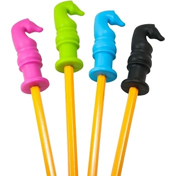 Capuchons à Mâcher En Silicone Pour Crayons - Lot De 3, Couleurs Vives, Pour Enfants Ou Adultes Ayant Des Besoins Sensoriels Oraux