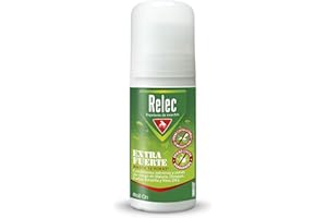 Relec Extra Fuerte Roll-On Antimosquitos, Hasta 12H de protección, Eficaz Contra El Mosquito Tigre, Eficacia y Protección Contra las Picaduras de Mosquitos en Condiciones Extremas y Zonas Tropicales