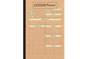Lesson Plan Book | Undated Curriculum Planner for Teachers & Home Education: Essentials Supplies for Homeschool Parents | A4 120 pages