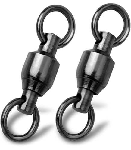 Mustad Canna girevole W/Safety Snap Fishing Terminal Tackle (12 pezzi) nero, misura 12