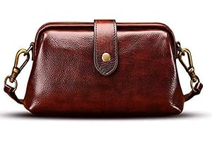 DAN&DRE Retro ręcznie wykonana torba doktora, torba na ramię damska w stylu vintage skórzana torba na ramię