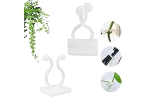 Bncxdc Clips de Plantes, Clip Plante Grimpante, 100pcs Support de Plante Grimpante Auto-adhésif, Pinces de Vigne et Fleurs, Fixateur de Mur descalade de Vigne, Clips de Support Grimpante pour Plantes