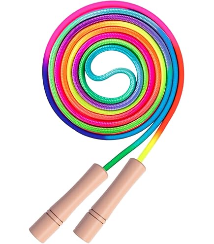 2 Verstellbare Springseile Für Kinder (5-9 Jahre) – Bunt, Mit Weichen Griffen, Ideal Für Sport Und Spiel Draußen