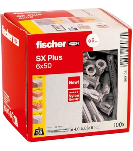 Fischer PowerFast II Spanplattenschrauben 5,0x50mm - 200 Stück TX25, Verzinkt