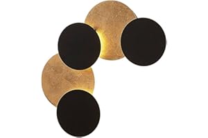 Lindby kinkiet LED 5 -punktowa 'Grazyna', styl nowoczesny, m. in. do salonu, jadalni, kolor czarny, metal