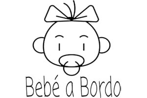 DOCLIICK Adesivo Baby a bordo. Adesivo in vinile per auto e moto. Sticker (Baby On Board, Baby In Car) (18.Baby Girl 1)