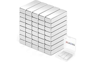 Wukong Imanes fuertes 15×5×3mm Imanes extrafuertes 40 unidades Imanes de barra pequeños para arte, manualidades, modelismo, bricolaje, oficina, nevera y hogar