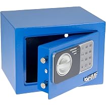 Cassaforte Elettronica Ecosa, 35x25x25 Cm, Combinazione Digitale E Chiave, 3 Bulloni, Allarme - Per Casa, Hotel