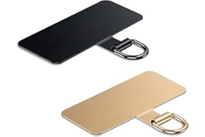 Lammcou Patch pour Lanière Téléphone, Pads en Acier Inoxydable pour Coque de Smartphone, Support Universel pour Housse & Bracelet Main Libre, Phone Tether Tab