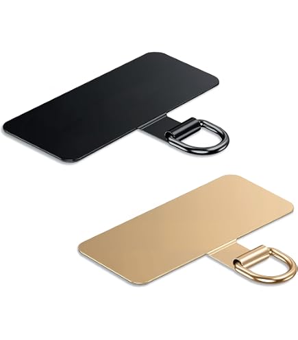 Patchs Support Pour Téléphone Portable - Lot De 4, Rotation 360°, Acier Inoxydable | Collés à L'arrière Du Téléphone Pour Fixer Une Corde Ou Un Support | Universels Pour Smartphones - 11