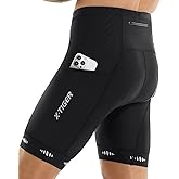 X-TIGER Culotte Ciclismo Hombre con 5D Gel Acolchado MTB Ciclismo Pantalones Cortos Transpirable Secado R&aacute;pido con 3 Bolsillo