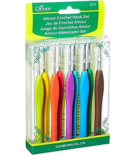 Prym Bamboo Crochet Hook Set - 8 Sizes 3.5-8mm With Cotton Storage Bag