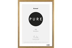 Komar Marco de Fotos de Madera marrón 30 x 40 cm con Cristal acrílico de Alta Transparencia, Natural, Roble Altamente Transparente, Naturaleza