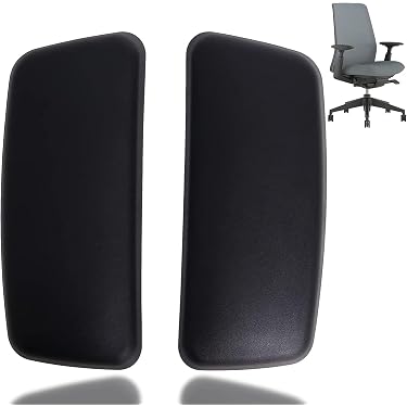 Paire Coussinets De Coude Mousse Mémoire Pour Chaise Bureau Et Fauteuil Roulant - Sangles Ajustables