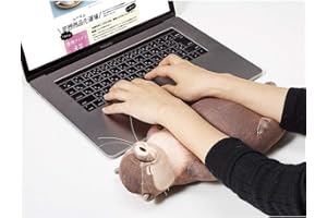 MSLing Peluche Di Lontra, 40 CM Simpatico Astuccio in Cotone Imbottito Di Lontra, Simpatico Cuscino Da Polso in Cotone Imbottito Con Lontra, Regalo Di Compleanno Di Natale Per Bambini Bambine