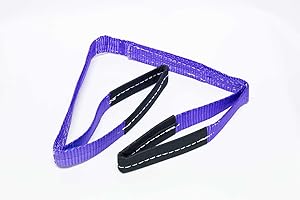 DIVERSITY WRAP DiversityWrap Cargo Lifting Sling (7m x 30mm)- Heavy Duty Polyester Cargo Webbing Strap | EN 1492-1 Standard 1000kg Lift Sling | Double Layered Weather Resistant Lifting Straps- Purple