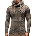 Produktbild serliyHerren Pullover Hoodie Kapuzenpullover Strickpullover Longsleeve Sweater Sweatshirt Pulli Slim Fit Winter-Freizeit-Jacke