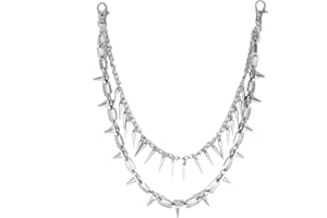 Milakoo Punk Pants Chain Jeans Link Hip Hop Gothic Chain Belt Multi Layer Pants Chain Wallet Chain para Hombres Mujeres