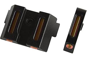 Ranstac Mirino Tattico Tacca di Mira Anteriore e Posteriore in Fibra Ottica CJ/JXM-03