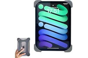 ZhaoCo Silicone Anti-Slip Hand Strap Finger Grip Holder for iPad Mini 7 (A17 Pro) 2024 / iPad Mini 6 2021 8.3 inch - Grey