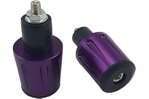 OKSTNO Bar End Caps Plug - Newset Style Heavy Duty 7/8 inch Bar Ends Universal Fits for Suzuki Yamaha Kawasaki (Purple)