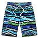 Produktbild Estyle Fashion Mode Herren Freizeit Hawaii-Shorts Sommer Streifen Kurze Hose Schwimmhose Urlaub Strand Surfer Badeshorts Blau Size 3XL