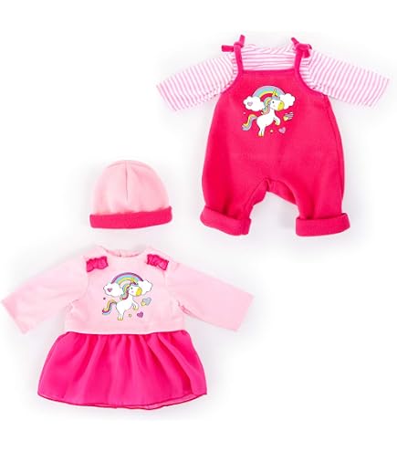 Bayer Design 84600AQ Vêtements De Poupée, Tenue De Poupée 40-46 Cm, Vêtements De Poupée En Plusieurs Pièces, Set De Vêtements, Accessoires Pour Poupées
