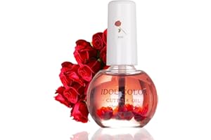 MRCUVARYAS Aceite de cuidado de cutículas con flores secas, aceite de fortalecimiento de uñas con flores, aceites orgánicos y vitamina E, aceite para el cuidado de las uñas para manos tihuanhebing cuidado de