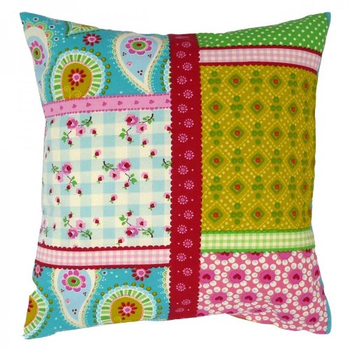 Kissen Dekokissen 40x40cm Patchwork Paisley Farbflash - 2