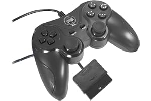 Eaxus® Manette Pour PS2 & PS1 - PlayStation DoubleShock Controller avec surface antidérapante