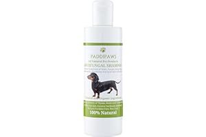 Paddipaws Antifungal & Antibacterial Dog Shampoo, 100% Natural Skin & Coat Care Shampoo for Itchy Dogs, Yeast, Ringworm, Dermatitis & Pyoderma, Paraben & SLS Free 250ml