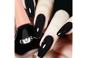 Major Dijit Vernis à ongles noir à séchage rapide pour l'art des ongles vernis à ongles ordinaires (0.42 fl oz.black-36)