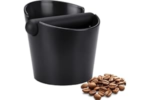 AILELAN Café Knock Box, Coffee Knock Box Posos Cafe Cajon para Posos de Cafe Caja de Posos de Café Barista Absorbente de Golpes con Barra de Golpe Extraíble y Base Antideslizante