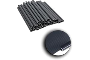 Alaskaprint 30x Befestigungsclips Sichtschutz Klemmschienen für Sichtschutzstreifen Doppelstabmatten Garten Klemmstreifen zur Befestigung von Sichtschutzstreifen Sichtschutzfolie Zaunfolie Anthrazit