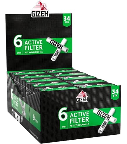 Kailar Aktivkohlefilter Cellulose Slim weiß 6mm (250 Stück), 28,99