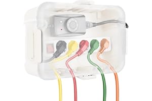 RESTMO Caja de Protección Extra Grande de Enchufe para Cable de Extensión (32x22x13 cm), Caja de Cables Eléctrica Impermeable IP54 para Exteriores, Accesorios para Electricidad, Blanco transparente