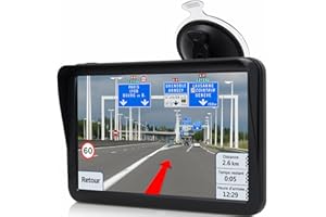 GPS Poids Lourds, TOUTBIEN GPS Voiture 9 Pouce Écran Tactile Navigation pour Auto, Camion Dernière Cartographie UK Europe Utilisable et Carte Nord-américaine Téléchargeable Mise à Jour Gratuite par an