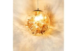 GUANSHAN Bola de cristal de fuegos artificiales, luz colgante, luz de techo, lámpara de techo, lámpara de noche, decoración, lámpara de araña para dormitorio, café, comedor, sala de estar