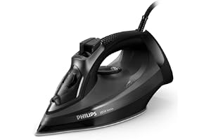 Philips 5000 Series Steam Iron - 2600W, 200 g Steam Boost, SteamGlide Plus, 45 g/min Continuous Steam - DST5040/86