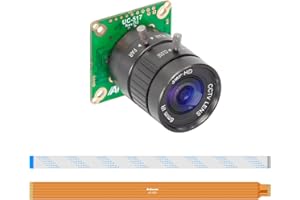 Arducam IMX477 Pi HQ camera for Raspberry Pi 5, Comes with a 1/2.3” 6mm Focal Length CS Lens, Widely Compatible with Raspberry Pi 4B, 3B+, Zero