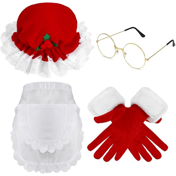 Generisch 10pcs Weihnachtsmann Kostüm Herren Damen Lustig Santa Clause