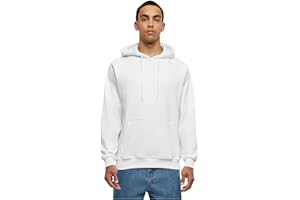 Urban Classics Blank Hoodie Uomo Felpa con Cappuccio Grigio Scuro Regular