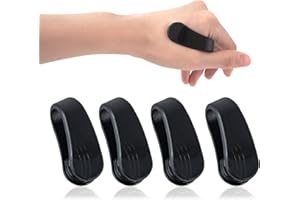 SSKHE 4PCS LI4 Massage Clip Acupressure Clip Portable Mini Finger Acupressure Point Clip, Pressure Meridian Dredge Migraine Relief Clip (Black)