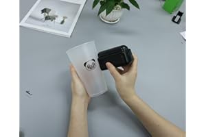 EVEBOT PRINTIND Handheld Printer On All Surfaces Quick-dry inks permanent ink portable handheld industrial inkjet printer logos label QR code barcode printer(1 BLACK CARTRIDGE)