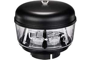 Blueshyhall TêTe de Entrées d'air pour Voiture Offroad, Universel Filtre Cyclone, TêTe de Tuyaux d'admission d'air pour Voiture, Préfiltre Pré-Nettoyeur Entré, Tasse de Sable (3,0” / 76 mm)